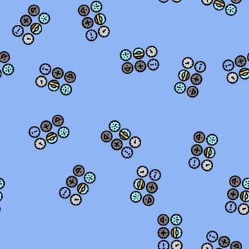 Aircraft instrumentation aeronautical engineer vector seamless pattern 스톡 일러스트