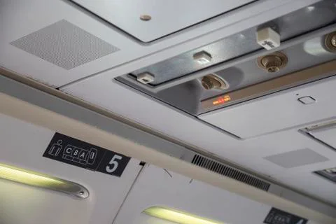 Aircraft interior 2 Stock Photos