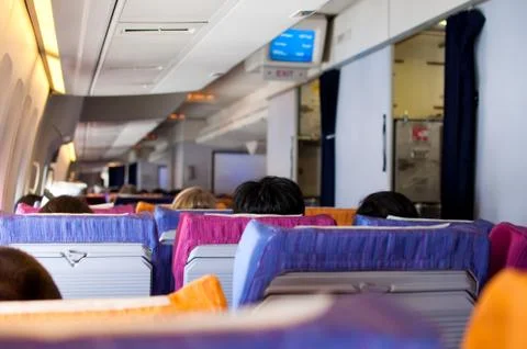 Aircraft interior Stock Photos