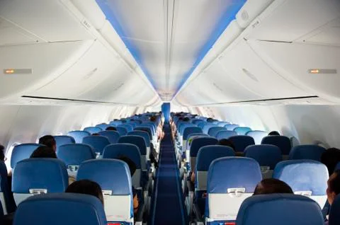 Aircraft interior Stock Photos