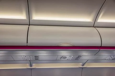 Aircraft interior. Stock Photos