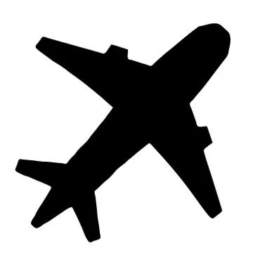 Aircraft isolated on white background Stock Illustration