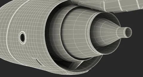 3D Model: Aircraft Jet Turbofan Engine #90893835 | Pond5