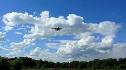 Aircraft landing Video stock 25478370
