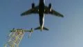 Aircraft landing low angle HD Footage