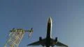 Aircraft landing low angle HD Footage