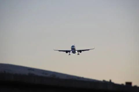 Aircraft landing Stock Photos