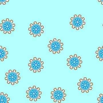 Aircraft maintenance aeronautical engineer vector seamless pattern Stock Illustration