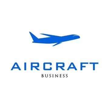 Aircraft or Plane Icon Logo Design Template Stock Illustration