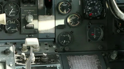 Aircraft panel and controls 12 Stock Footage 42513072