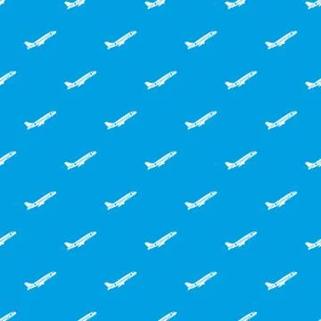 Aircraft pattern seamless blue 스톡 일러스트
