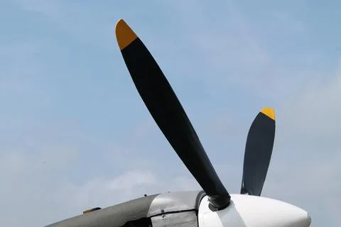 Aircraft. Propeller. Stock Photos