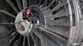 Aircraft reaction turbine HD Footage