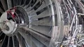 Aircraft reaction turbine HD Footage