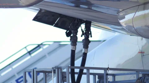 Aircraft Refueling Stock Footage 32178209