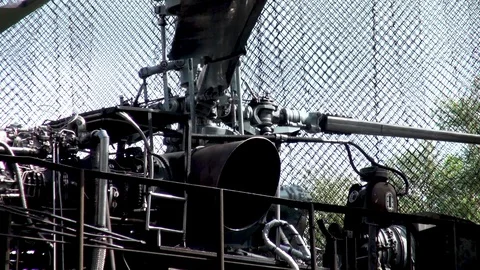 Aircraft repair network. Tests of helicopter gearbox VR-252 on test bench. Stock Footage 122817153