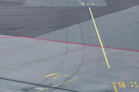 Aircraft runway Stock Photos