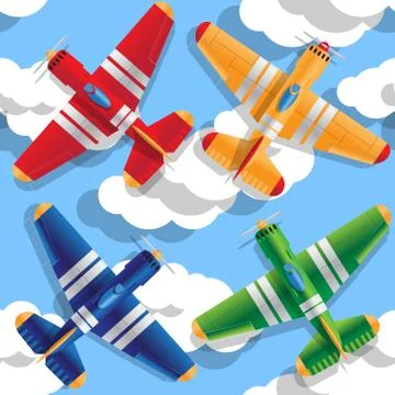 Aircraft in the sky. イラスト素材