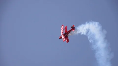 Aircraft with smoke Stock Footage 102030270