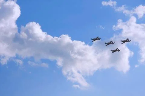 Aircraft squadron Stock Photos