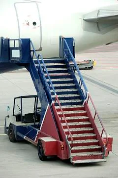 Aircraft steps Stock Photos