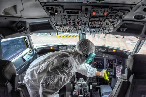 Aircraft Sterilization Stock Photos
