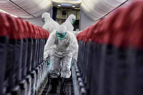 Aircraft Sterilization Stock Photos