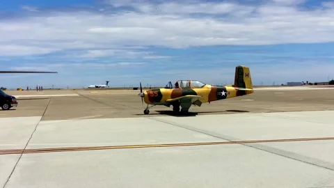 Aircraft T-34 Video stock 236483701