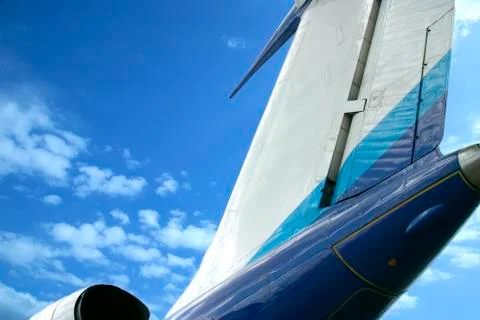 Aircraft tail Stock Photos