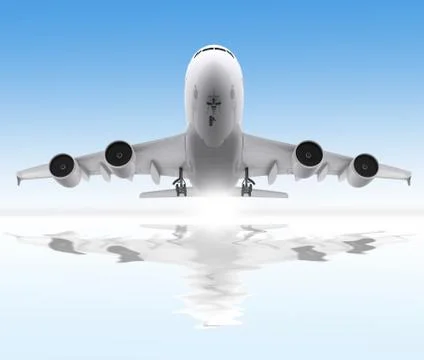 Aircraft take off Stock Illustration