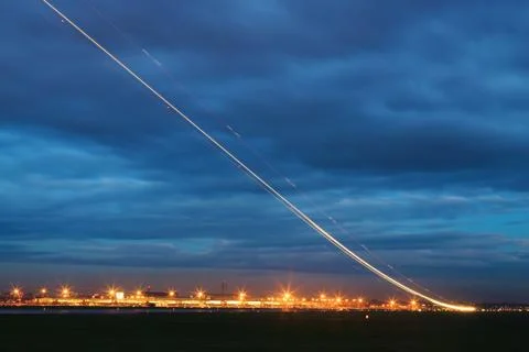 Aircraft at take off Stock Photos