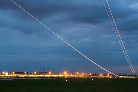 Aircraft at take off Stock Photos