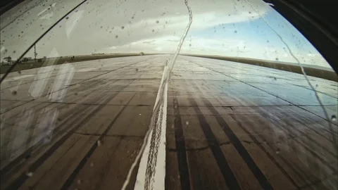 Aircraft takeoff. Crew view Stock Footage 84731457