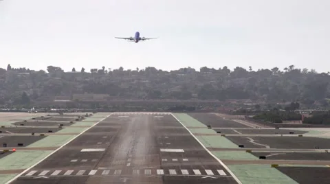 Aircraft takes off Stock Footage 49760288