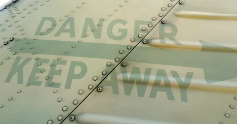 Aircraft Tale Section 4K Stock Footage 50362018