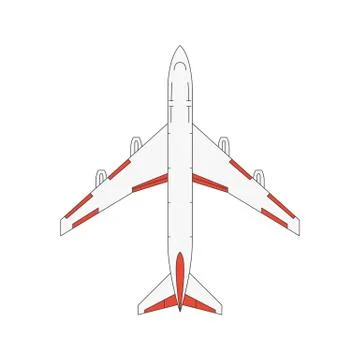 Aircraft theme icons Stock Illustration