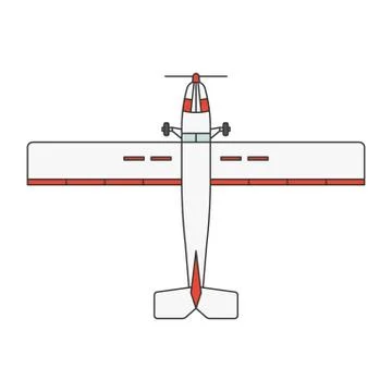 Aircraft theme icons Stock Illustration