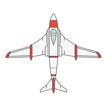 Aircraft theme icons Stock Illustration