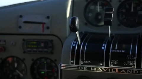 Aircraft Throttle Video stock 42208821