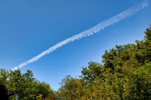 Aircraft Trail. Stock Photos
