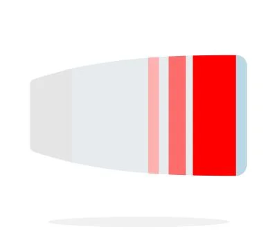 Aircraft turbine side view vector flat material design isolated object on white Stock Illustration