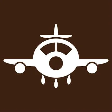 Aircraft Vector Icon Stock Illustration