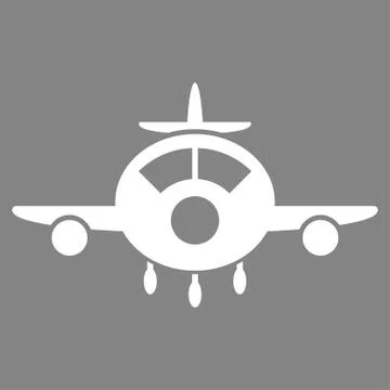 Aircraft Vector Icon 스톡 일러스트