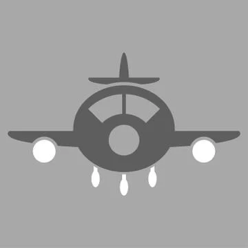 Aircraft Vector Icon Stock Illustration