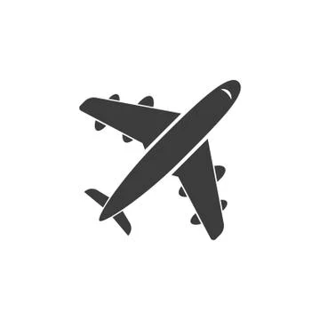 Aircraft Vector isolated on white background. Stock Illustration
