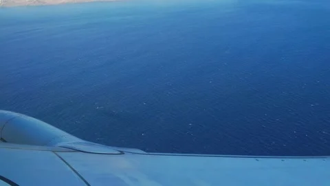Aircraft Window View Turning Towards The Runway Of Madeira Airport Stock Footage 164046893