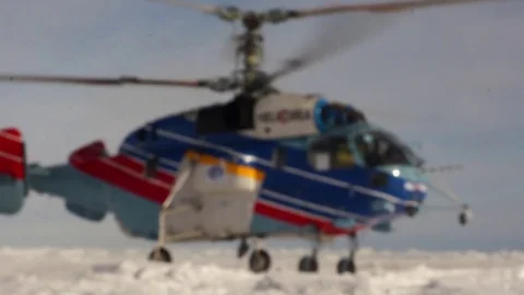 Aircrafts in Antarctic Stock Footage 81824700