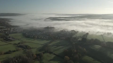 Aire Valley Cloud Inversion 1 Stock Footage 223140485