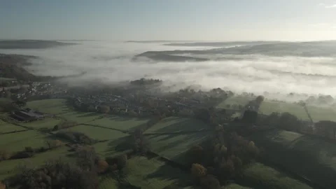 Aire Valley Cloud Inversion 2 Stock Footage 223140667