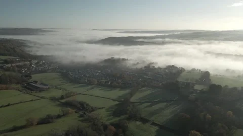 Aire Valley Cloud Inversion 4 Stock Footage 223140564